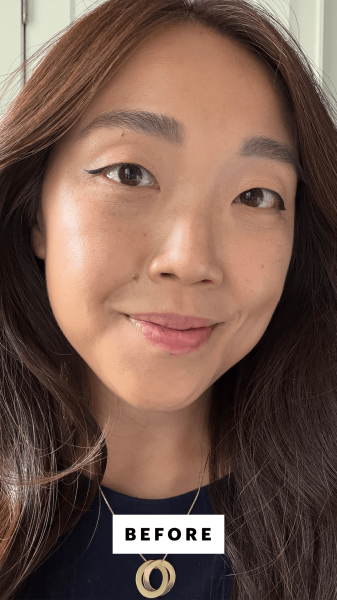 Lee before applying the L'Oral Paris Lumi Bronze Le Stick